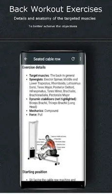 Back Workout Exercises android App screenshot 2